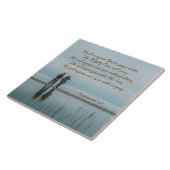 Zephaniah 3:17 Geniet van je met zingen. Tegeltje (Zijkant)