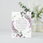 Zephaniah 3:17 Hij is blij met je Briefkaart (Staand voorkant)