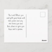 Zephaniah 3:17 Hij is blij met je Briefkaart (Achterkant)