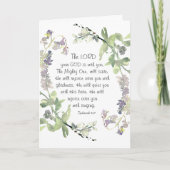 Zephaniah 3:17 Hij zal blij met je zijn Kaart (Voorkant)