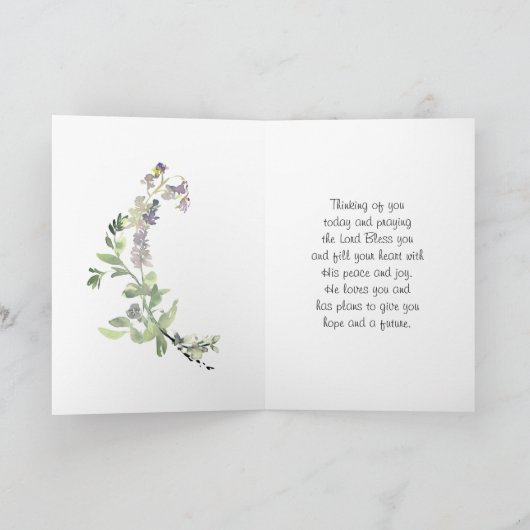 Zephaniah 3:17 Hij zal blij met je zijn Kaart (Binnen)