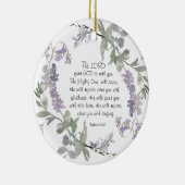 Zephaniah 3:17 Hij zal blij zijn met je Keramisch Ornament (Rechts)