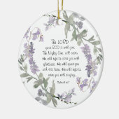 Zephaniah 3:17 Hij zal blij zijn met je Keramisch Ornament (Links)