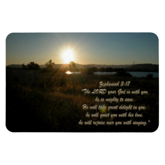 Zephaniah 3:17 Magneet (Horizontaal)
