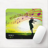 Zephaniah 3:17 MIJN GOD ZINGEN OVER MIJ AANGEPAST Muismat (Met muis)