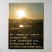 Zephaniah 3:17 poster (Voorkant)