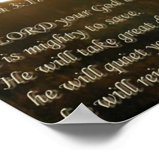 Zephaniah 3:17 poster (Hoek)