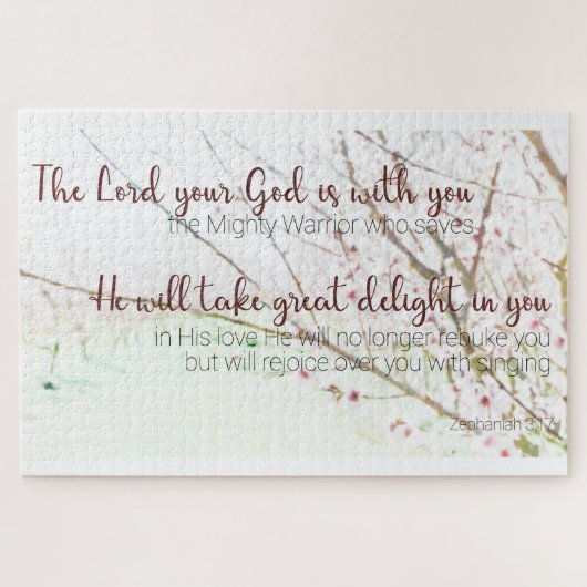 Zephaniah 3 17 Puzzle Legpuzzel (Horizontaal)