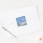 Zephaniah 3:17 vierkante sticker (Envelop)