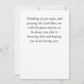 Zephaniah 3:17 Zijn Liefde zal kalmeren Bijbel Fla (Achterkant)