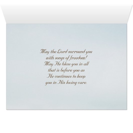 Zephaniah 3 Hij zal blij zijn met je kaart (Binenzijde Horizontaal (Onderkant))