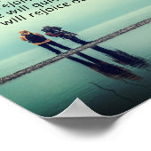 Zephaniah 3 Hij zal blij zijn met jullie zingen Poster (Hoek)