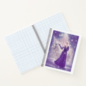 Zephyr eenhoorn en fee kunst Door Renee Lavoie Notitieboek (Binnen)