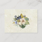 zephyr elegante bloemige trouwreceptie  informatiekaartje (Achterkant)