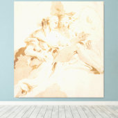 Zephyr en Flora Canvas Afdruk (Insitu (Houten vloer))