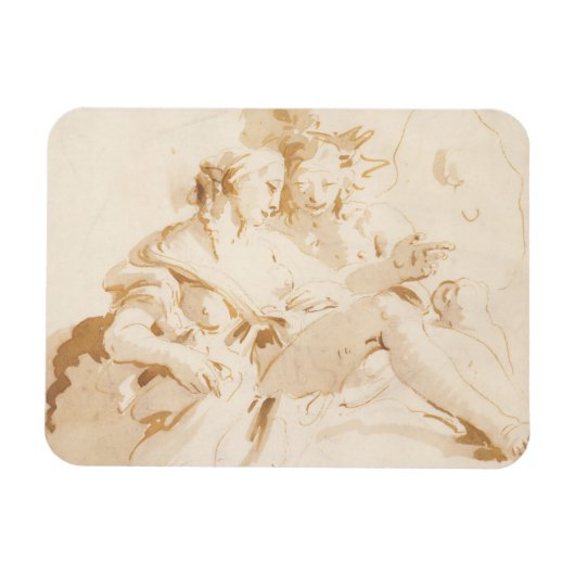 Zephyr en Flora Magneet (Horizontaal)