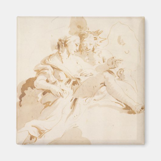 Zephyr en Flora Magneet (Voorkant)