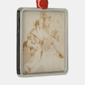 Zephyr en Flora Metalen Ornament (Rechts)