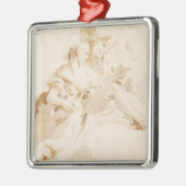 Zephyr en Flora Metalen Ornament (Links)