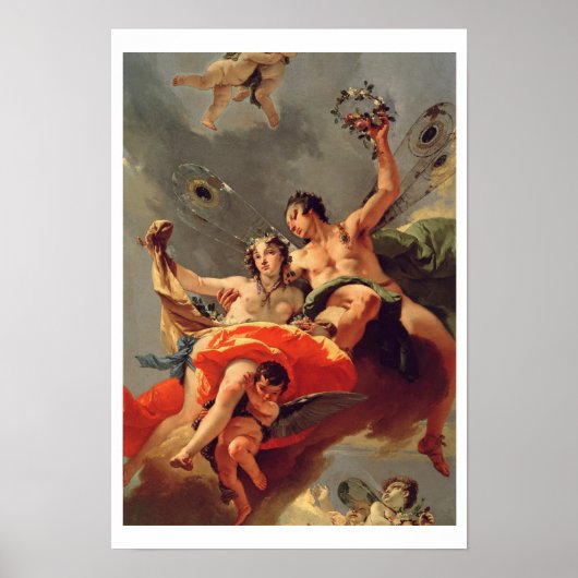 Zephyr en Flora Poster (Voorkant)