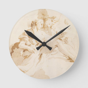 Zephyr en Flora Ronde Klok