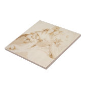 Zephyr en Flora Tegeltje (Zijkant)