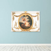 Zephyr en Flora uit de Salle de Conseil Canvas Afdruk (Insitu (Houten vloer))