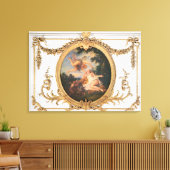 Zephyr en Flora uit de Salle de Conseil Canvas Afdruk (Insitu (Woonkamer))