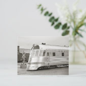 Zephyr Gestroomlijnde trein, 1939 Briefkaart (Staand voorkant)