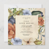 Zephyr Herfst Elegant Bloemenplein Open Huis Kaart (Voorkant)