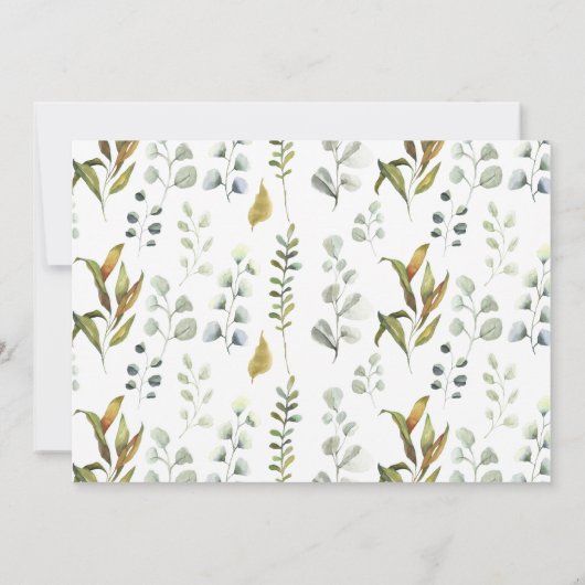 zephyr herfst floral virtual baby shower uitnodigi (Achterkant)