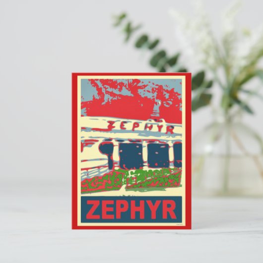 Zephyr Rollerkuster Pontchartrain Beach Briefkaart (Staand voorkant)