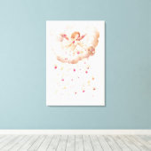 Zephyr uit, La Guirlande de Julie, c.1642 Canvas Afdruk (Insitu (Houten vloer))