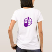 Zephyr violet tekst en logo shirt (Achterkant)