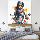 "Zephyra" "Vento Dolce" - Zoete wind Canvas Afdruk (Insitu (Slaapkamer))