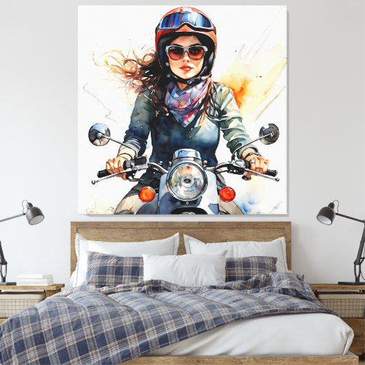 "Zephyra" "Vento Dolce" - Zoete wind Canvas Afdruk (Insitu (Slaapkamer))