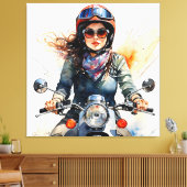 "Zephyra" "Vento Dolce" - Zoete wind Canvas Afdruk (Insitu (Woonkamer))