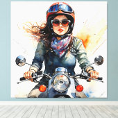 "Zephyra" "Vento Dolce" - Zoete wind Canvas Afdruk (Insitu (Houten vloer))