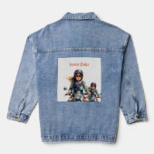 "Zephyra" "Vento Dolce" - Zoete wind Denim Jacket (Achterkant)