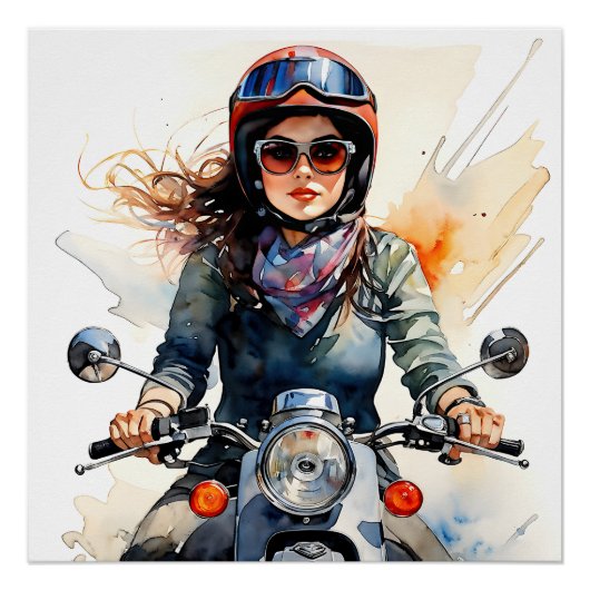 "Zephyra" "Vento Dolce" - Zoete wind Perfect Poster (Voorkant)