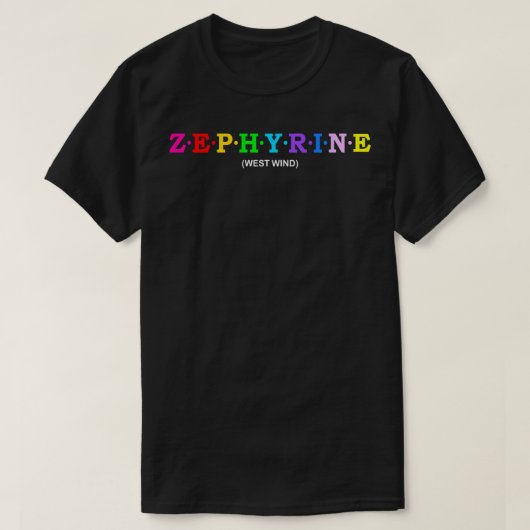 Zephyrine West Wind T-shirt (Design voorkant)