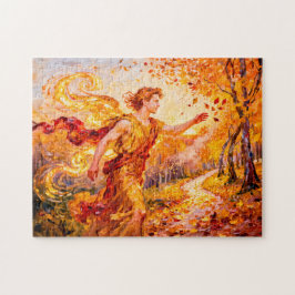 Zephyros God van de westenwind uit de Griekse myth Legpuzzel