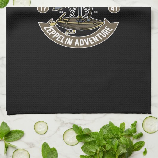 zeppelin adventure theedoek (Gevouwen)