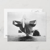 Zeppelin Airship, 1908 Briefkaart (Voorkant / Achterkant)