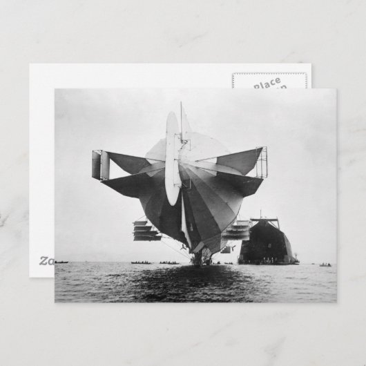 Zeppelin Airship, 1908 Briefkaart (Voorkant / Achterkant)