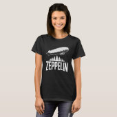Zeppelin Airship Above Forest T-shirt (Voorkant volledig)