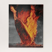Zeppelin Airship Hindenburg Disaster Circa 1937 Legpuzzel (Verticaal)