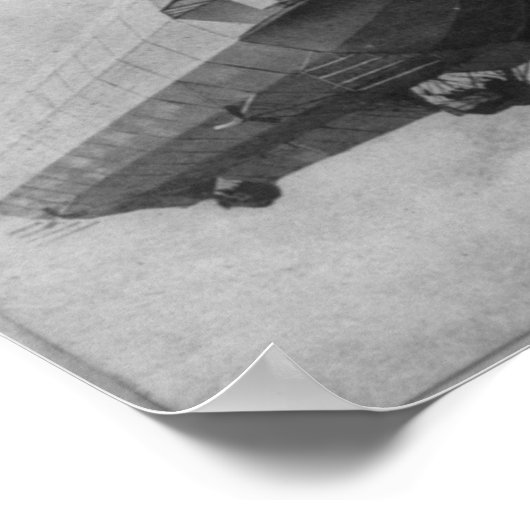 Zeppelin Airship Model 4 & Graf (graaf) Zeppelin Poster (Hoek)