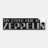 ZEPPELIN BUMPERSTICKER (Voorkant)