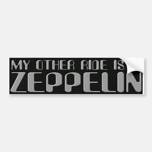 ZEPPELIN BUMPERSTICKER (Voorkant)